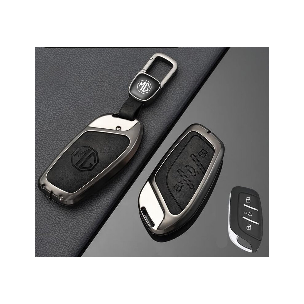 Car Key Fob Cover For Mg Hs 2018,Metal Protector With Keychain,Full Protection 689788488349