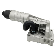 Aluminum Oil Cooler Filter Housing for MercedesBenz C250 SLK250 W204 M271 20122015, Replaces 2711801410 2711801210 Upgraded with ORing Seals