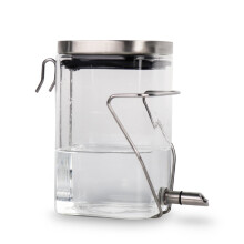 Guinea Pig Water Bottle No Drip, Rabbit Glass Waterer, Chinchilla Stainless Steel Nozzle