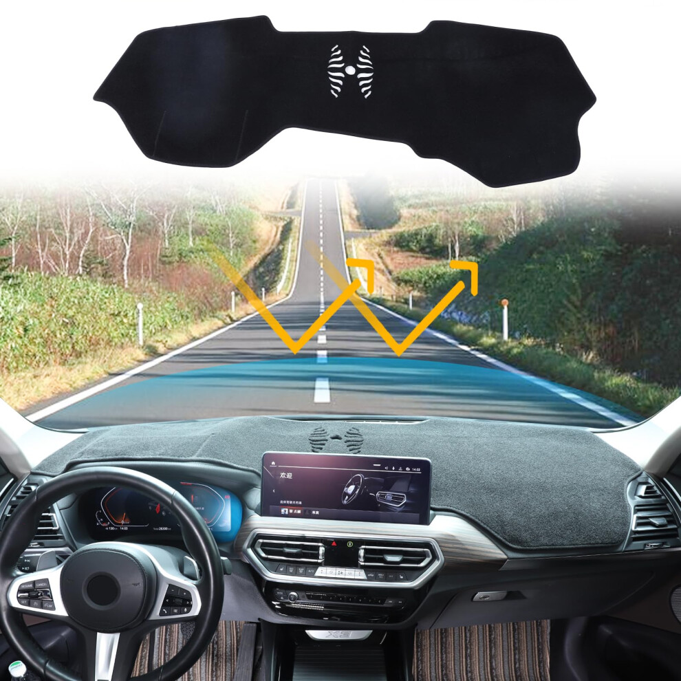 Car Dashmat Dash Mat Compatible With Bmw X3 G01 G28 2018 Polyester Dashboard Cover 689788489582