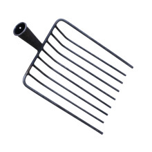 Steel Pitchfork Replacement Head, Stall Shaving Fork, Utility Sturdy Farm Accessories for Gardening
