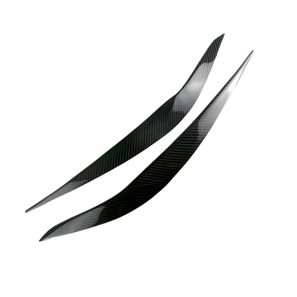 Car Headlight Eyebrow, Carbon Fiber Look Headlight Eyebrow Trim, Compatible For Bmw X1 F48 F49 2015 689788489353