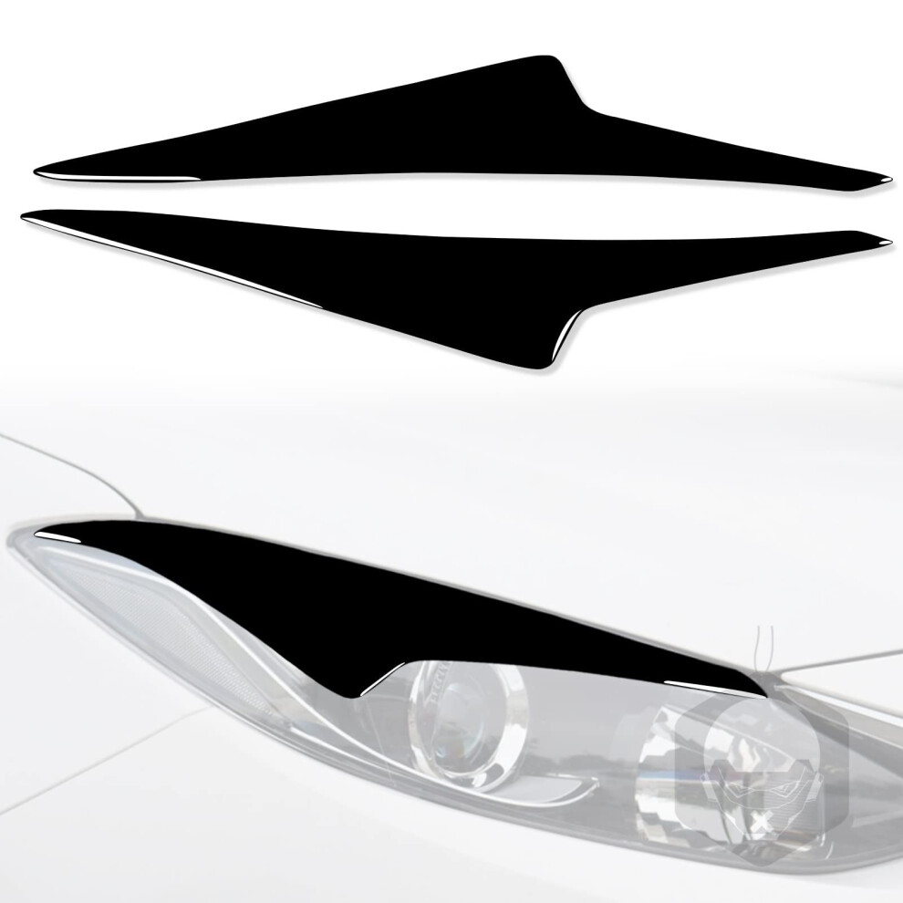 Car Headlight Eyebrows For Mazda Axela 20142016 Car Headlight Eyebrow Cover Decorative Headlight Sticker Strips 689788490458