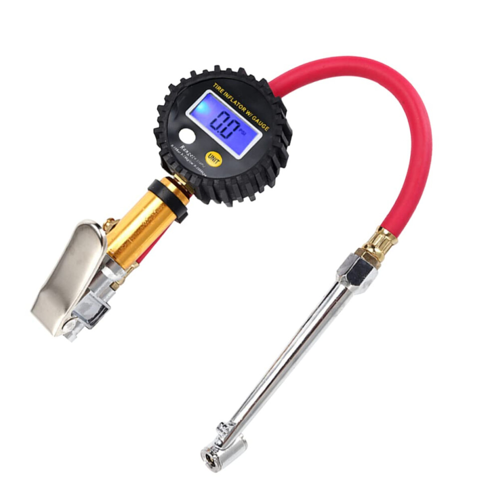 Professional Calibrated Digital Display Air Pressure Gauge Tire Gauge Led Backlight For Vehicle Safety 689788493176
