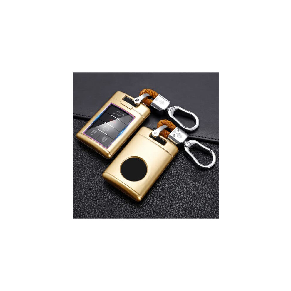 Car Remote Key Fob Case Cover Keychain For Cadillac Escalade Cts Xts Dts Sls (Gold) Gold 689788493763