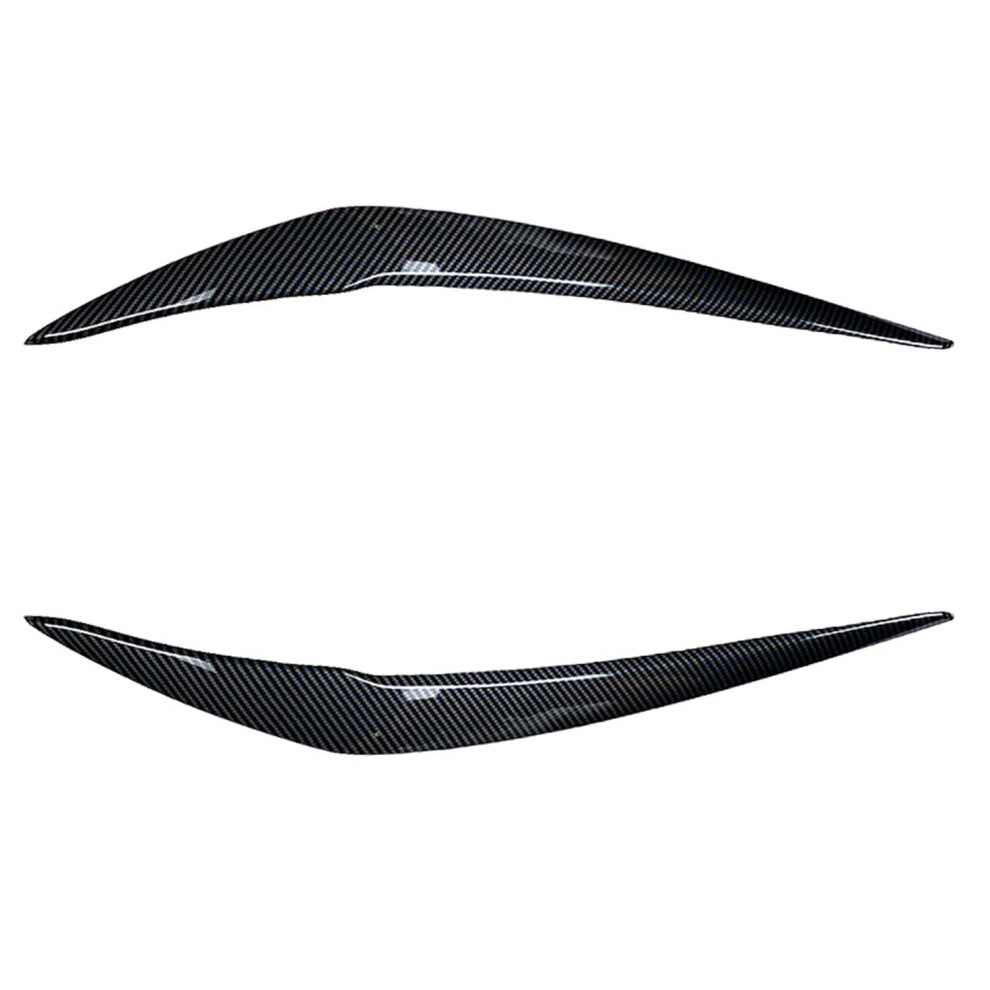 2Pcs S Eyebrows Fit For Bmw 1 Series F20 118I 120I 20152019,Protection Car Front Headlight Eyebrow Eyelid Cover Trim Parts,B/. Black 689788493817