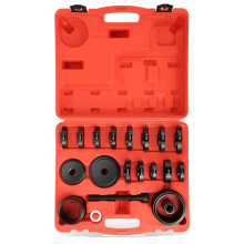 23pcs Front Wheel Drive Bearing Tool Set Universal Hand Repair Tools for Home Household Office Warehouse with Red Carrying Case