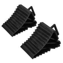2pcs Car AntiSlip Block Tyre Slip Stopper Wheel Alignment Block Tire Support Pad (6.1 3.5 3.9in)
