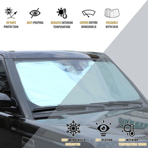 Windshield Sun Shade Compatible with Land Rover Range Rover Sport   , Front Window UV Protector 1