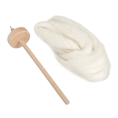 Wooden Drop Spindle Professional DIY Yarn Spinning 2