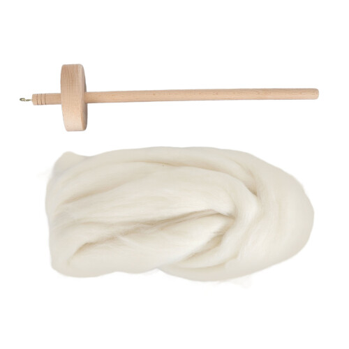 Wooden Drop Spindle Professional DIY Yarn Spinning 1