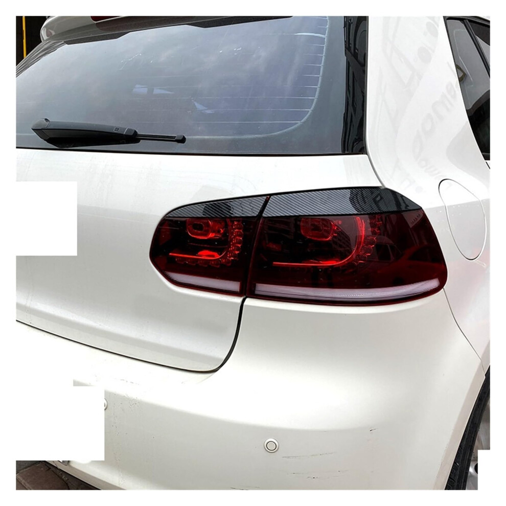 Fit For Vw Fit For Golf 6 Fit For Golf 6 High 6 Regular Edition Gti R Rear Headlight Eyebrow Car Sticker Exterior Modification(Piano ) Black 689788497150