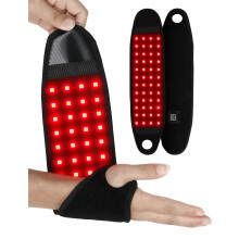 Red light infrared wristband, wearable infrared wristband, used for wrist compression and warmth (1 piece).