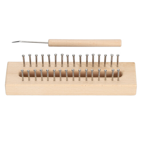 Wooden Knitting Loom with Loom Hook Wooden 1