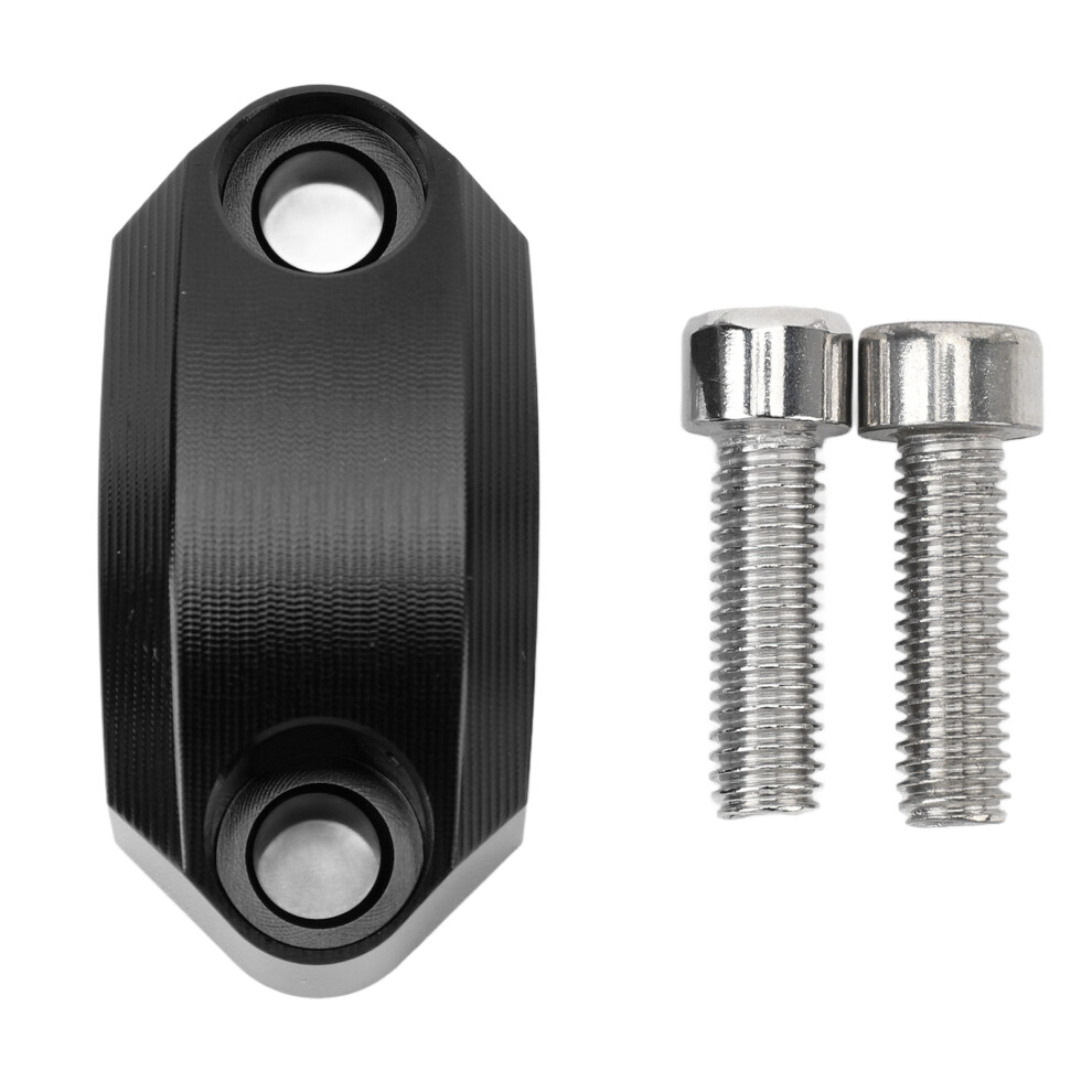 Motorcycle Handlebar Riser Clamp Cnc Aluminum Black 9121376765612