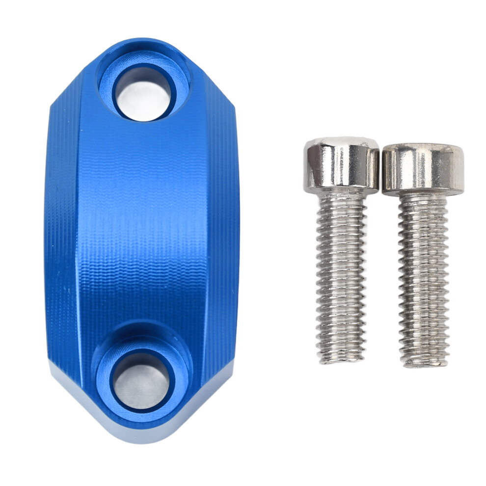 Motorcycle Handlebar Riser Clamp Cnc Aluminum Blue 9121376765582