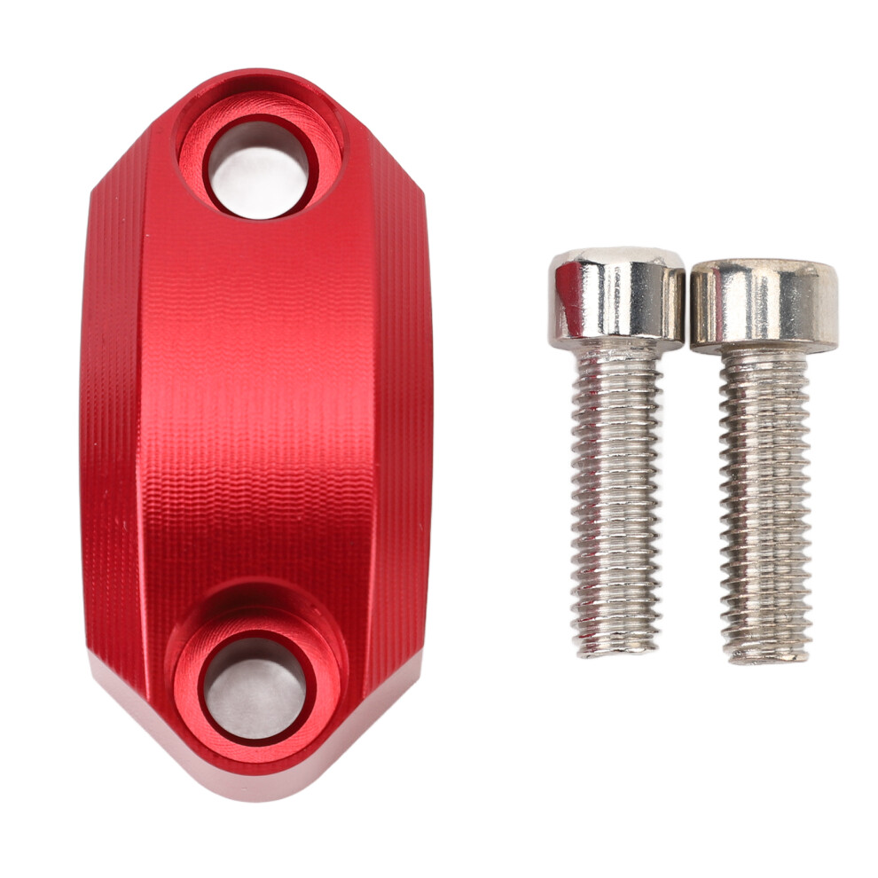 Motorcycle Handlebar Riser Clamp Cnc Aluminum Red 9121376765643
