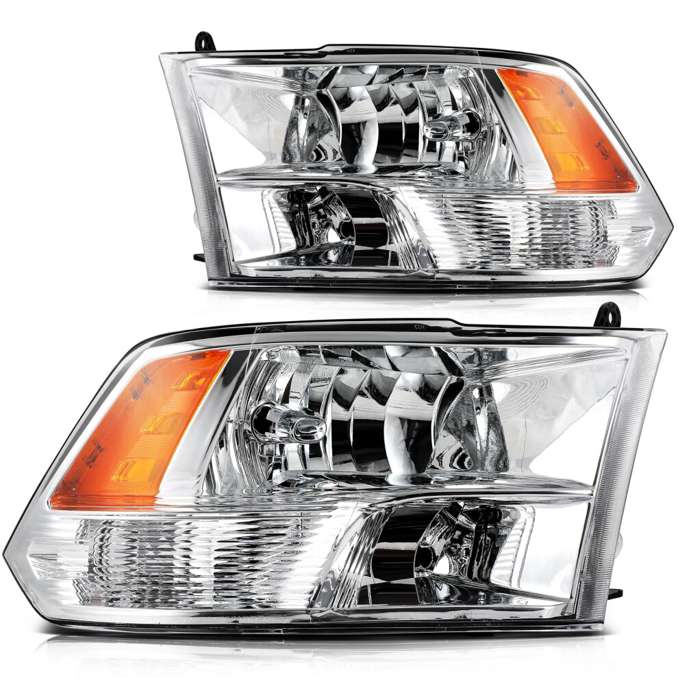 Headlight Assembly For Dodge For Ram 1500 2009 2010 For Dodge For Ram 2500 2010 Chrome Housing 689788497686