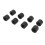 8PCS Rubber Wheel Mat Guide Rubber Roller 10