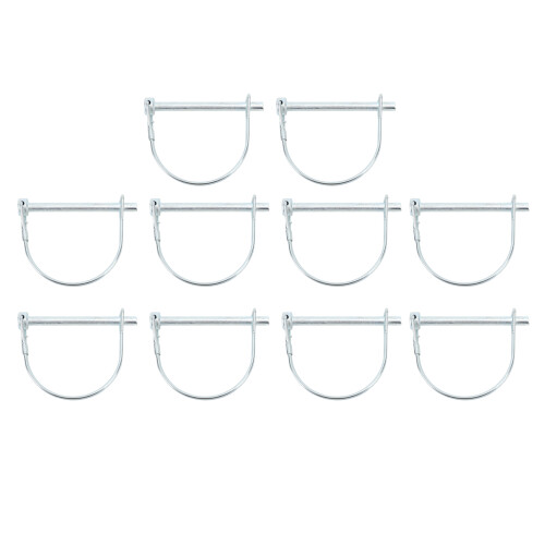 10Pcs Safety Coupler Pin with Anti Lost Chain 6 X 1