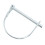 10Pcs Safety Coupler Pin with Anti Lost Chain 6 X 15