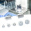 7pcs Set Double Hook Weight Set Chrome Plated 12