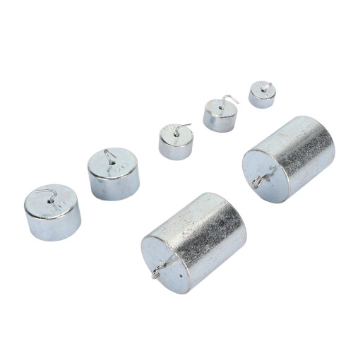 7pcs Set Double Hook Weight Set Chrome Plated 2