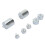 7pcs Set Double Hook Weight Set Chrome Plated 10