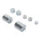 7pcs Set Double Hook Weight Set Chrome Plated 8