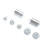 7pcs Set Double Hook Weight Set Chrome Plated 14