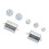 7pcs Set Double Hook Weight Set Chrome Plated 4