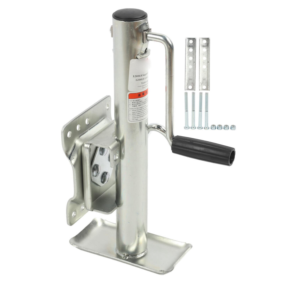 1200Lbs Adjustable Trailer Jack With Wheel Side 9121376769986