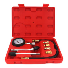 Cnniko2 Petrol Engine Cylinder Engine Compression Gauges Automotive Tool Gauge Silver  Black Rubber  Brass  Iron 1 Set