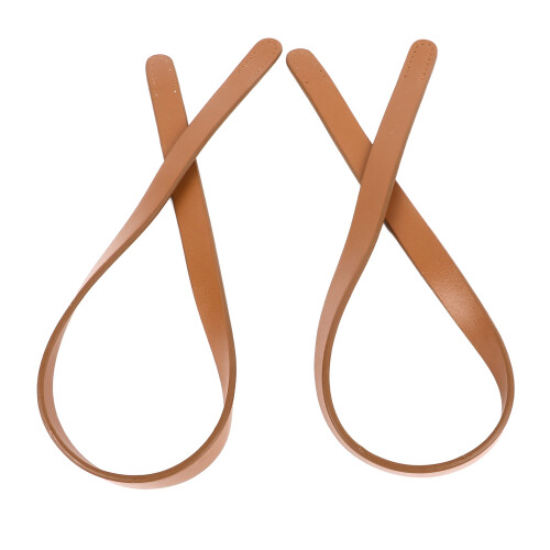 2Pcs Leather Bag Handles 25.6in Long 0.7in Wide 1