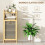 Homcom HOMCOM Removable 37L Laundry Hamper with Bamboo Bathroom Storage Cabinet 3