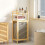 Homcom HOMCOM Removable 37L Laundry Hamper with Bamboo Bathroom Storage Cabinet 5