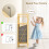 Homcom HOMCOM Removable 37L Laundry Hamper with Bamboo Bathroom Storage Cabinet 4