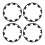 4 Pcs Car Wheel Rim Protectors Hub Rim Protection 10