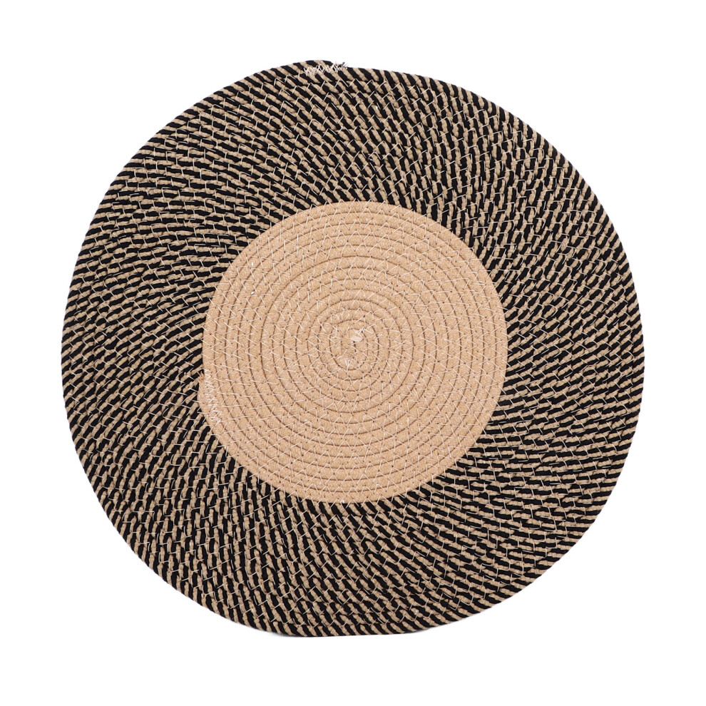 Round Jute Rug Reversible Retro Nordic Style-image-OPC-PHZFJBY-NEW