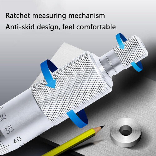 Inside Micrometer, Internal Diameter Gage Gauge, 0.01mm Accuracy, Builtin Ratchet Stop Device 1