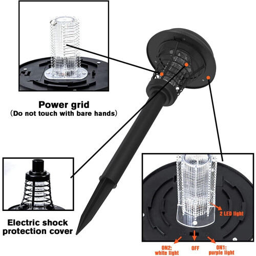ZAPGUARD Deluxe Solar Light  Bug Zapper 2