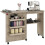 Homcom HOMCOM Folding Sewing Table Rolling Craft Table with Drop Leaf Wheels Grey 9