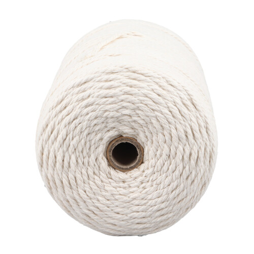 Cotton Thread 3mm 273 Yards Long White Soft 2