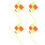 Corner Flags Set for Soccer Field with 4pcs Square 4