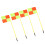 Corner Flags Set for Soccer Field with 4pcs Square 10