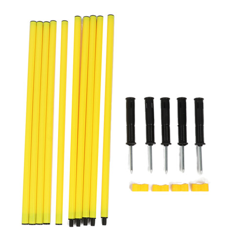 Yellow Agility Poles 1.5m Agility Training Poles 1
