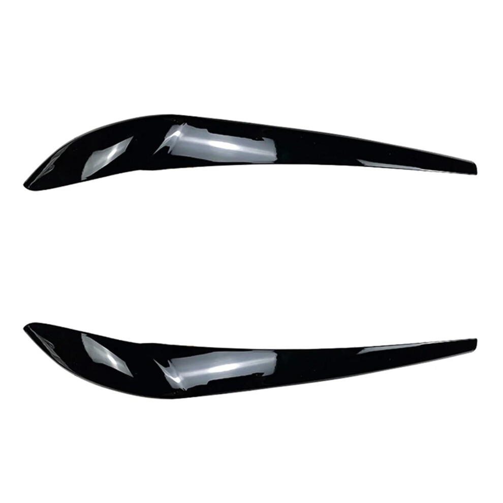 Car Glossy Headlights Eyebrows Eyelids Cover Eyelash Head Lamp Stickers Compatible With Bmw X3 F25 X4 F26 20142017 Black/Light 689788506333