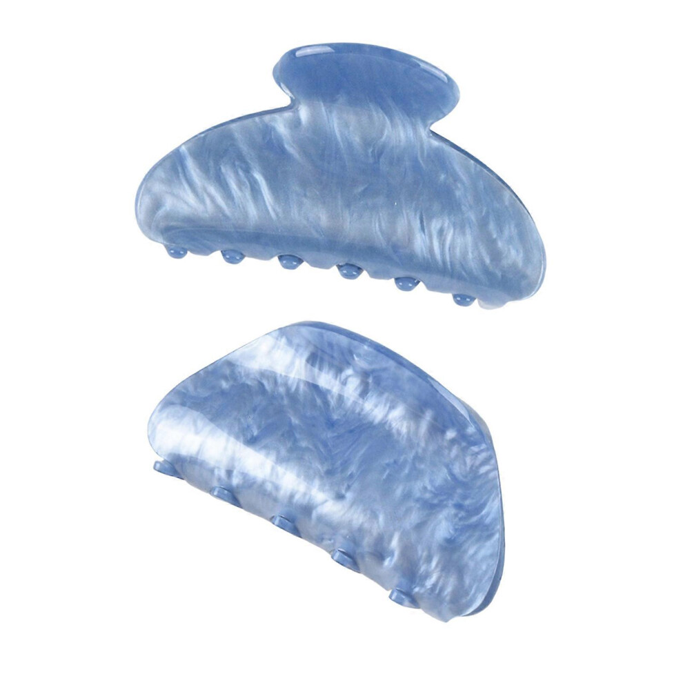 (Water green, One size) Nacreous Hair Claw Clip Wide Large Claw Hair Barrettes Unique Adornment Hairpin Fashion Unique Ornamentation  Blue-image-OPC-PHZFMWK-NEW