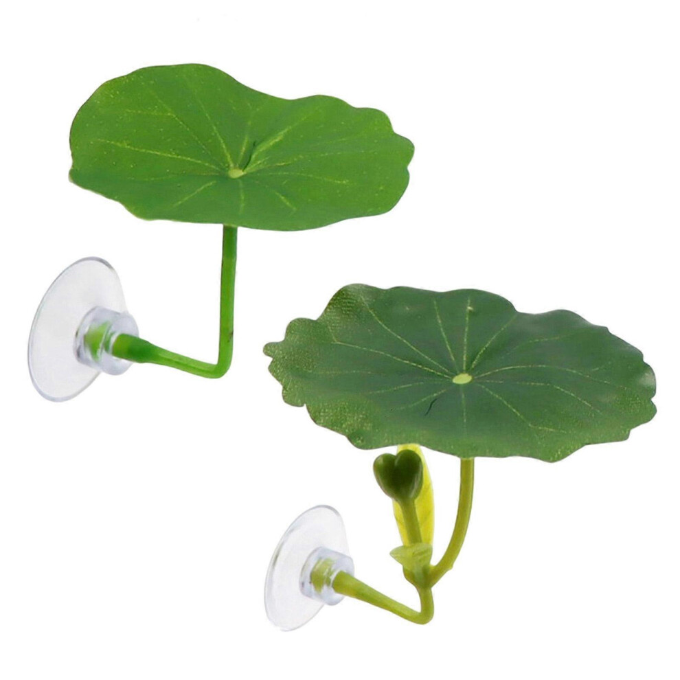 (1, One size) 3D Print Suction Cup Leaf Bed Betta Fish Hammock for Safe Underwater Fish Shelter Leaf Bed Spawning Ground for Fishtanks