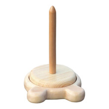 (Dua axle removable, One size) Wood Yarn Holder Rotatable Yarn Spool Holder Portable Yarn Dispenser Knitting Yarn Organizers Yarn Thread Spool Holder
